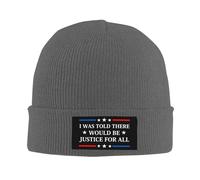 Anceky on m'a Dit qu'il y aurait Justice. Bonnet tricoté pour Femmes et Hommes.