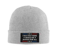 Anceky on m'a Dit qu'il y aurait Justice. Bonnet tricoté pour Femmes et Hommes.