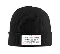 Anceky on m'a Dit qu'il y aurait Justice. Bonnet tricoté pour Femmes et Hommes.