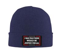 Anceky on m'a Dit qu'il y aurait Justice. Bonnet tricoté pour Femmes et Hommes.