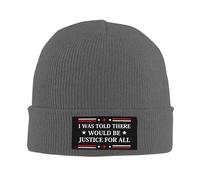 Anceky on m'a Dit qu'il y aurait Justice. Bonnet tricoté pour Femmes et Hommes.