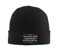 Anceky on m'a Dit qu'il y aurait Justice. Bonnet tricoté pour Femmes et Hommes.