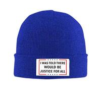 Anceky on m'a Dit qu'il y aurait Justice. Bonnet tricoté pour Femmes et Hommes.