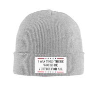 Anceky on m'a Dit qu'il y aurait Justice. Bonnet tricoté pour Femmes et Hommes.