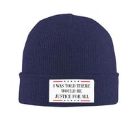Anceky on m'a Dit qu'il y aurait Justice. Bonnet tricoté pour Femmes et Hommes.