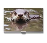 Anceky Porte-Cartes de Visite en Forme de château d'eau, Fin et Multi-Portefeuille, pour Cartes de crédit et d'identité, pour Hommes et Femmes