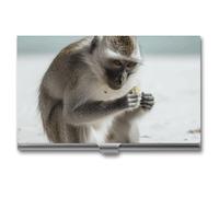 Anceky Porte-Cartes de Visite Monkey on The Ground, livret pour Professionnels et Cadres
