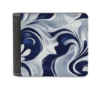 Anceky Portefeuille à Deux Volets en Cuir PU Souple aux Formes Vintage et esthétiques, Porte-Monnaie, Porte-Cartes, Porte-Billets Fin et résistant, pour Homme et Femme