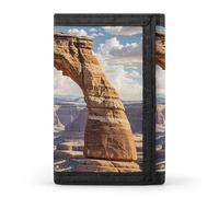 Anceky Portefeuille à Trois Volets Arches National Park, Porte-Cartes de crédit Fin, élégant, Format Portefeuille, Compatible avec Les Poches Avant