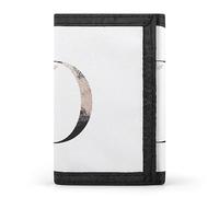 Anceky Portefeuille à Trois Volets avec Monogramme Floral et Lettre D en Or Rose, élé Porte-Monnaie avec Porte-clés, Porte-Cartes de crédit pour factures, reçus, Femmes et Hommes, 12,7 x 8,4 x 5,1 cm