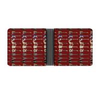 Anceky Portefeuille en Cuir Compact et raffiné GUIT ARS, Porte-Monnaie Portable pour l'extérieur