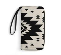 Anceky Portefeuille en Cuir Portable de Grande capacité avec Motif sud-Ouest et Corde
