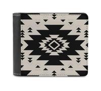 Anceky Portefeuille en Cuir Tendance à Motif sud-Ouest Simple Face