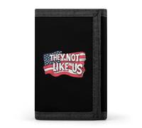 Anceky Portefeuille Fin à Trois Volets TheyLike Us, avec Poche zippée pour pièces et Cartes de crédit, pour Hommes et Femmes