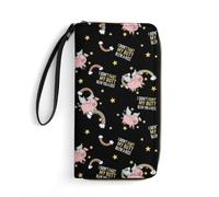 Anceky Portefeuille Homme Tendance en Cuir de Cochon Mignon, Motif « Je ne t'ai Pas envoyé de Baiser », sécurisé et résistant, Grande capacité, idéal pour Les Voyages.