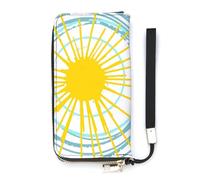 Anceky Portefeuille Long et Tendance, Grande capacité, Motif « Wild and Free You are My Sunshine »