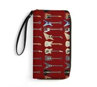 Anceky Portefeuille Portable en Cuir de Grande capacité avec Corde GUIT ARS