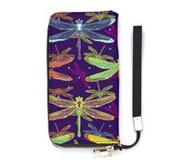 Anceky Portefeuille pour Femme, Motif Dieu Solaire égyptien, Grand Format, Porte-Cartes de crédit, Pochette élégante avec dragonne, Long Porte-Monnaie pour Femme
