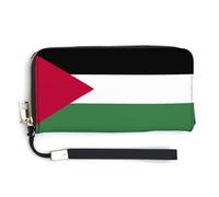 Anceky Portefeuilles Longs avec Drapeau de la Palestine pour Femmes et Hommes, Sac à Main avec Motifs Fantaisie, coloré, Fin, Basique, Pratique