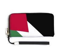 Anceky Portefeuilles Longs avec Drapeau de la Palestine pour Femmes et Hommes, Sac à Main avec Motifs Fantaisie, coloré, Fin, Basique, Pratique