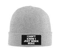Anceky Qaizpol Je ne Sais Pas, Je Travaille Juste Ici Bonnet tricoté Bonnets pour Femmes et Hommes