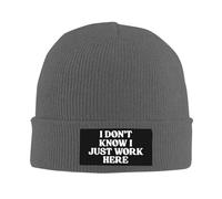 Anceky Qaizpol Je ne Sais Pas, Je Travaille Juste Ici Bonnet tricoté Bonnets pour Femmes et Hommes