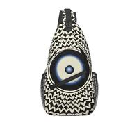 Anceky Sac à bandoulière en diagonale pour homme et femme, sac à bandoulière avec portrait d'œil géant mystérieux, sac de voyage décontracté et tendance