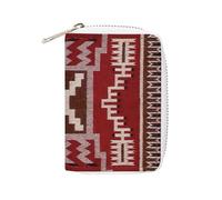 Anceky Sac à Cartes en Cuir Portable et Compact Native American Storm