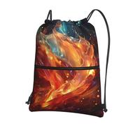 Anceky Sac à dos à cordon étanche pour la salle de sport, sac de natation Flying Sparks pour hommes et femmes