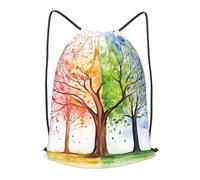 Anceky Sac à dos à cordon, sac de sport à cordon, sac de natation Four Seasons Tree pour hommes et femmes