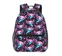 Anceky Sac à dos Axolotl pour l'école, sac à dos pour ordinateur portable, sac à dos de voyage, randonnée, camping