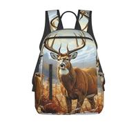 Anceky Sac à dos de voyage Buck Deer, sac à dos professionnel, sac à main, sac pour ordinateur portable 14 pouces