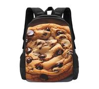 Anceky Sac à dos de voyage en forme de biscuit au chocolat, sac à dos de travail/affaires, sac à main de 15,6 pouces, format genouillère