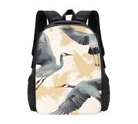 Anceky Sac à dos de voyage Flying Cranes, sac à dos de travail/affaires, sac à main pour ordinateur portable 15,6 pouces