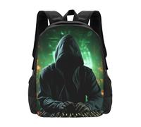 Anceky Sac à dos de voyage Hacker Attack, sac à dos de travail/affaires, sac à main pour ordinateur portable 15,6 pouces