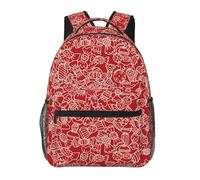 Anceky Sac à dos de voyage pour ordinateur portable Red Sketch Sweet Candy, léger, grande capacité, idéal pour le yoga, la plage ou la randonnée