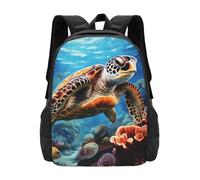 Anceky Sac à dos de voyage, sac à dos de travail, sac à main, motif tortues marines, peinture diamant 1