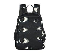 Anceky Sac à dos de voyage Scary Eyes pour le travail et les affaires, avec dos pour ordinateur portable 14 pouces