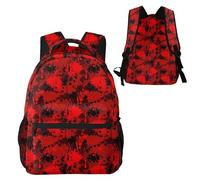 Anceky Sac à dos élé pour les trajets quotidiens, motif camouflage rouge sang classique, léger