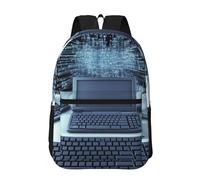 Anceky Sac à dos étanche pour ordinateur portable 17 pouces pour homme et femme, compatible avec Internet et ordinateur portable.