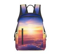 Anceky Sac à dos léger pour homme, motif « Beau lever de soleil sur les nuages », idéal pour les voyages avec ordinateur portable.
