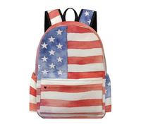 Anceky Sac à dos léger pour les voyages à l'université, sac de jour avec drapeau américain aquarelle pour moi