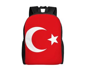 Anceky Sac à dos léger pour ordinateur portable à motif drapeau de Turquie