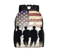 Anceky Sac à dos mignon et léger pour la Journée des forces armées américaines, sac à dos de voyage décontracté pour ordinateur portable, pour hommes et femmes