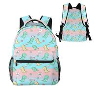 Anceky Sac à dos pour ordinateur portable avec de mignons dinosaures qui me prennent dans leurs bras, résistant à l'eau, idéal pour le travail.