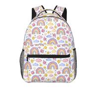 Anceky Sac à dos pour ordinateur portable Boho Rainbow - Élé et résistant, idéal pour l'école, les voyages et la randonnée.