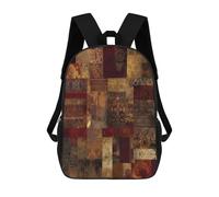 Anceky Sac à dos pour ordinateur portable, petit sac à dos résistant et mignon à motif patchwork pour hommes