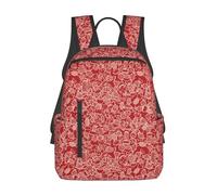 Anceky Sac à dos pour ordinateur portable Red Sketch Sweet Candy, sac à dos de voyage, sac à dos de sport, sac à bandoulière léger, grands sacs de travail avec plusieurs poches pour le camping