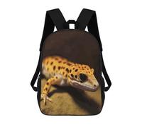 Anceky Sac à dos pour ordinateur portable résistant, mignon, léopard, petit gecko, petit sac à dos pour homme