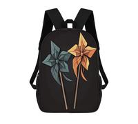 Anceky Sac à dos pour ordinateur portable, résistant, mignon, motif moulin à vent origami, petit sac à dos pour homme